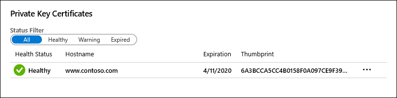 Screenshot that shows copying the certificate thumbprint.