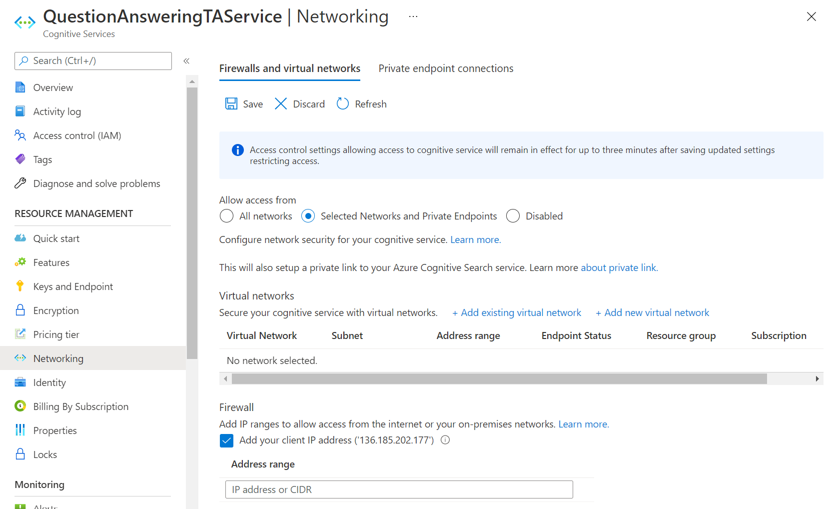 Text Analytics networking