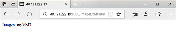 Test images URL in application gateway