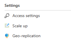Screenshot showing how to access an Azure App Configuration resources access key blade.