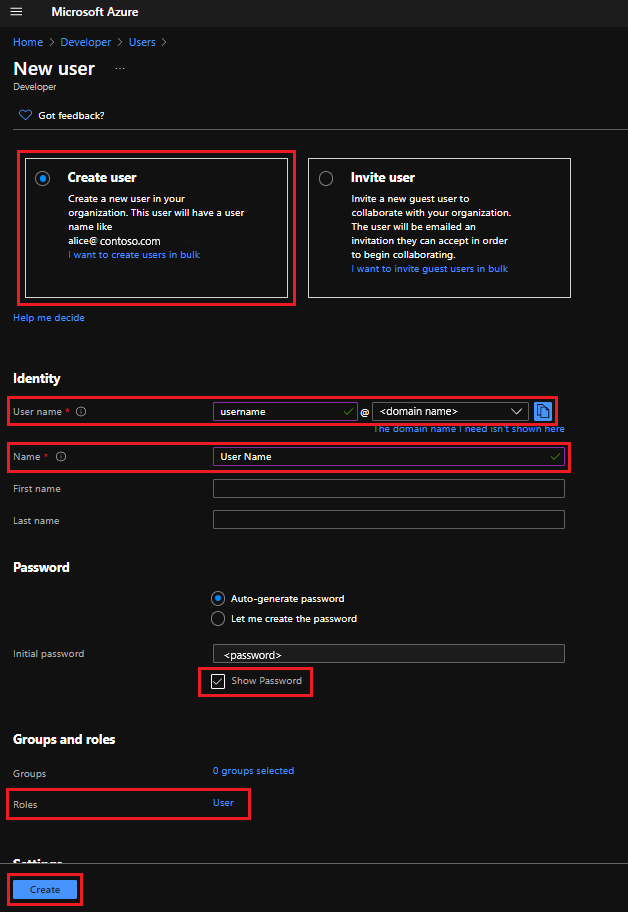 Users - Add a new user account