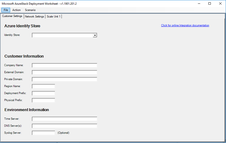 Deployment Worksheet Deployment Worksheet for Azure Stack Hub deployment