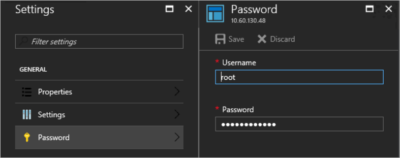 Update the SQL admin password