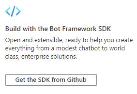 Create bot in SDK