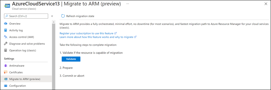 How to migrate - portal | Azure Docs