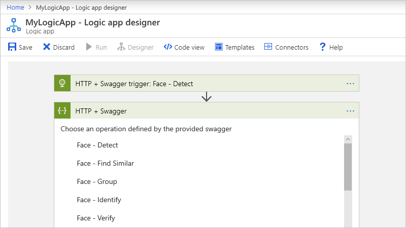 Operations in Swagger file