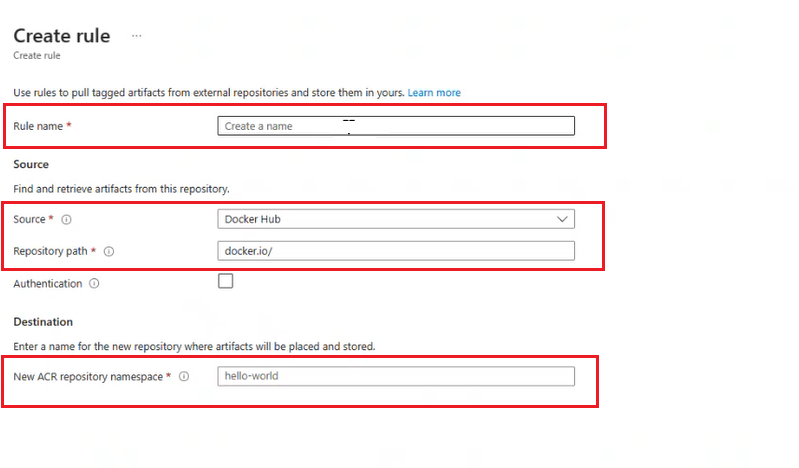 Screenshot for new Cache Rule in Azure portal.