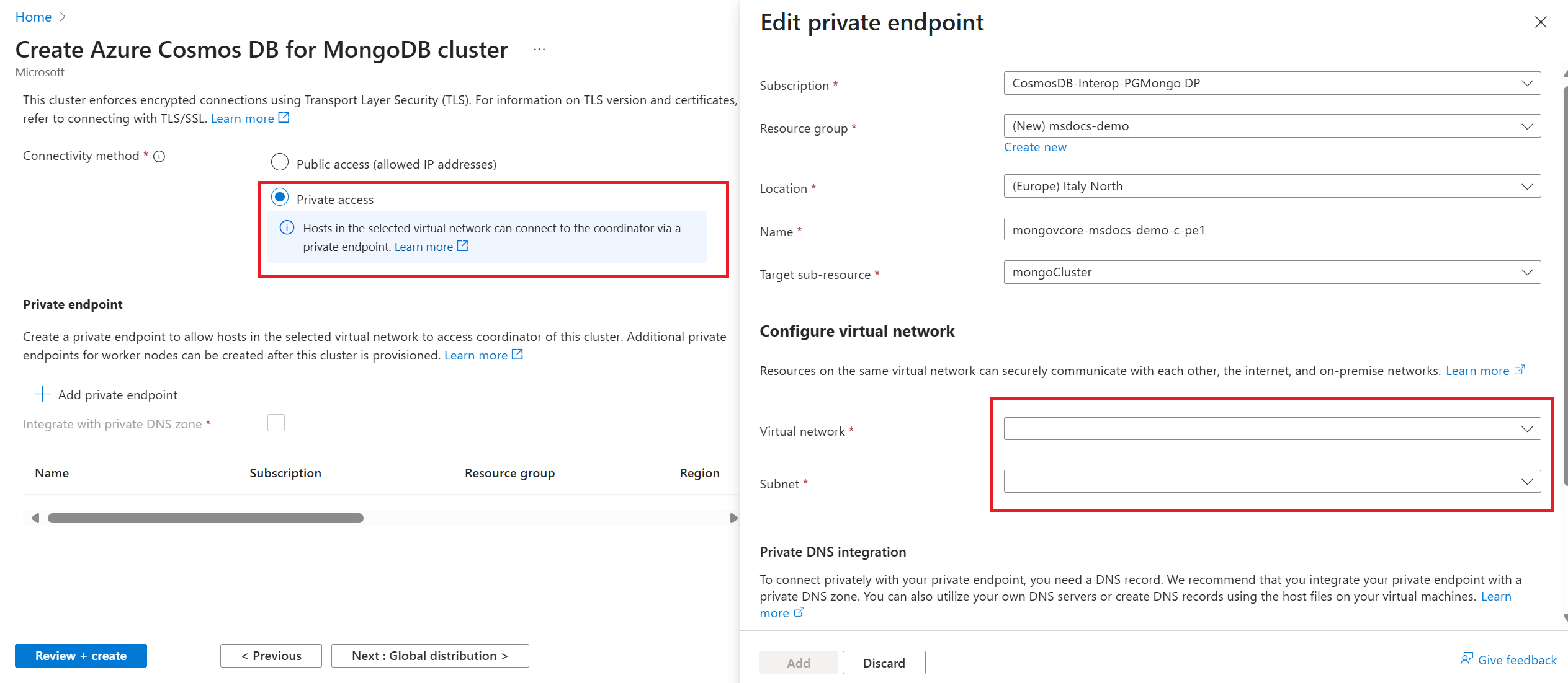 Screenshot of PE setup on cluster.