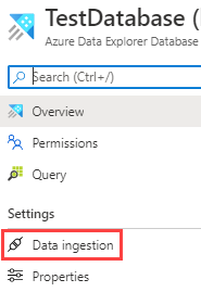Select data ingestion to clean up resources.