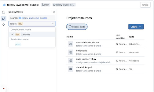 Choose target deployment