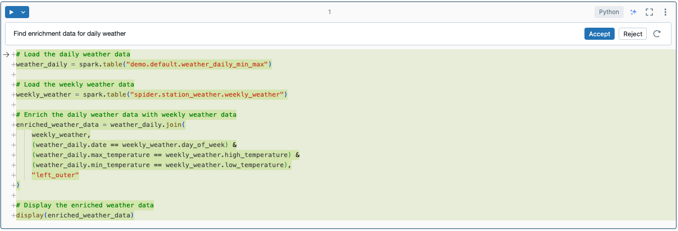 Inline assistant helps you locate and add enrichment data.
