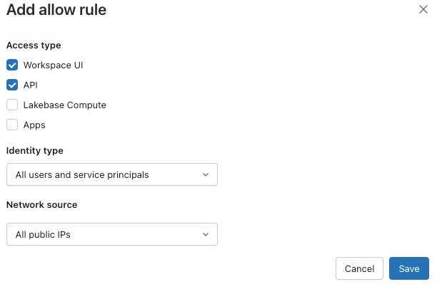 Add allow ingress rules.