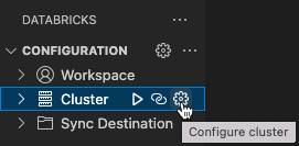 Configure cluster