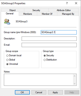 Screenshot of an object name update.