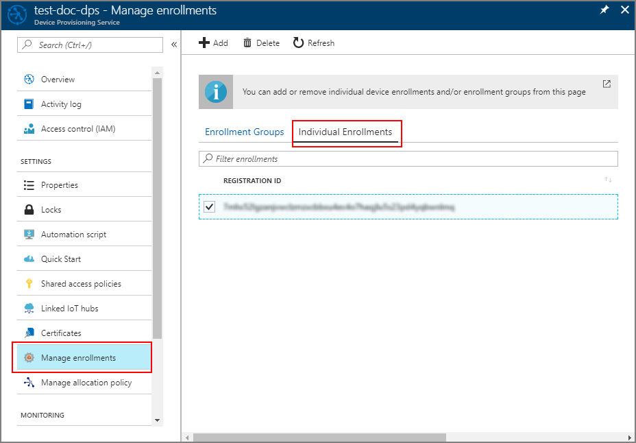 Verify successful TPM enrollment in portal