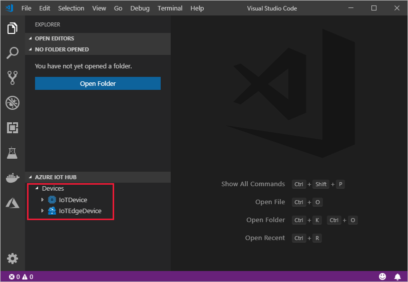 Use VS Code to view all IoT Edge devices in your IoT hub