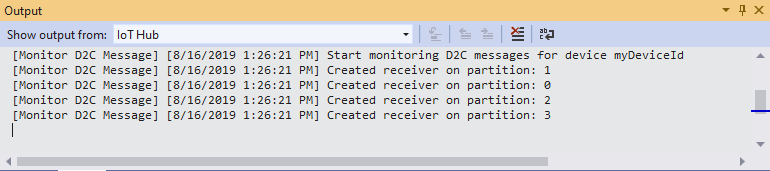 Monitoring D2C Message Result