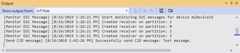 Send C2D Message Result