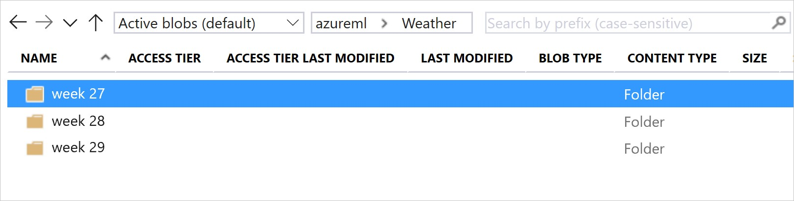 Folder structure