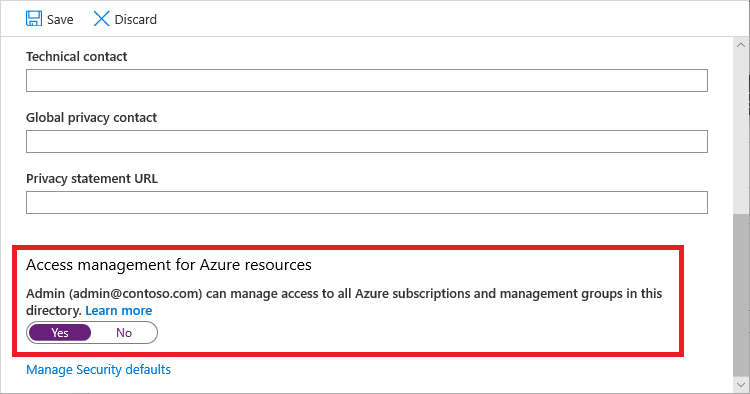 Access management for Azure resources - screenshot