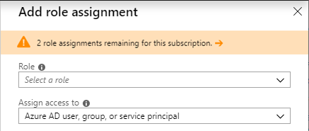 Access control - Add role assignment warning