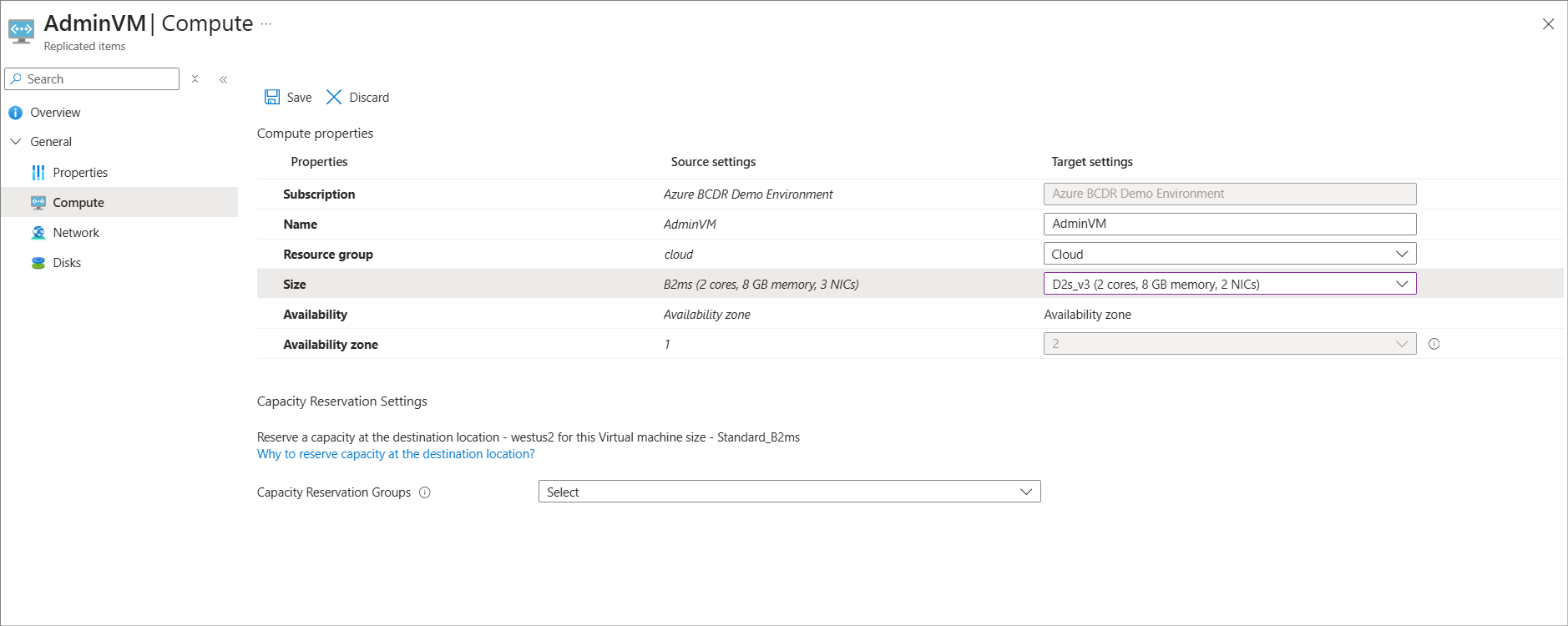 Diagram that shows the replicated items screen.
