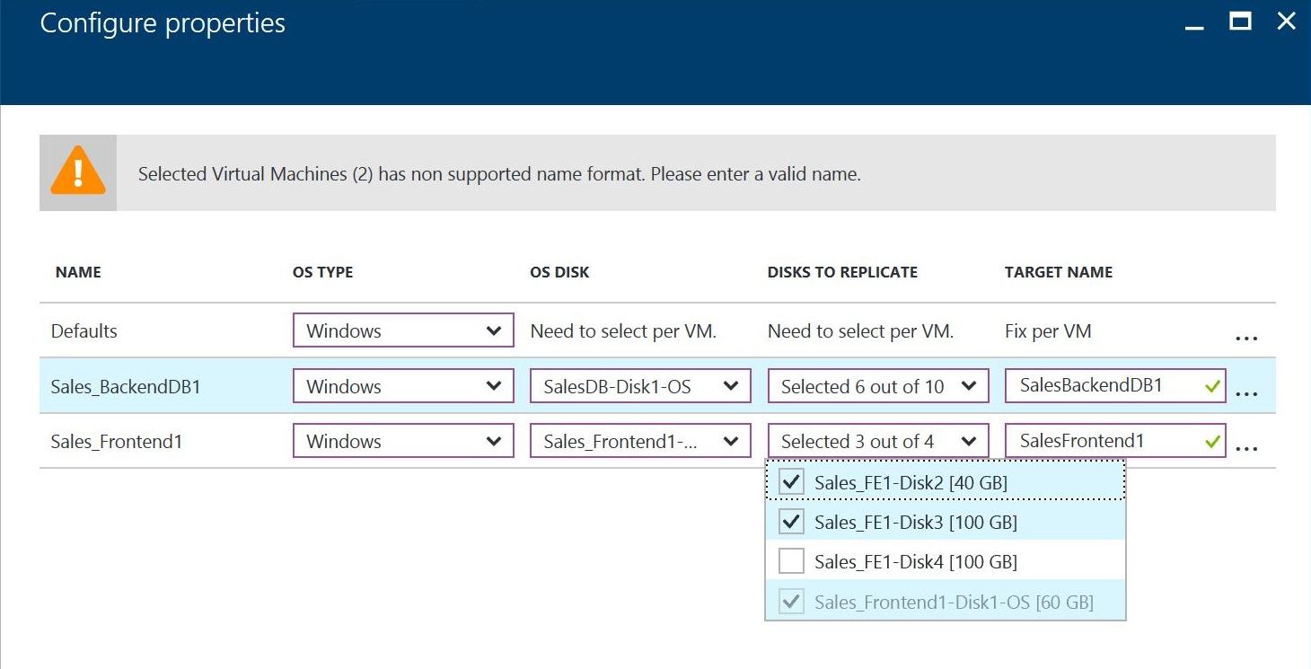 Exclude disks from replication