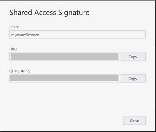 Second SAS dialog