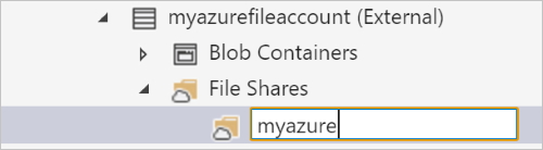 Naming the share