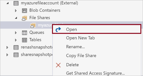 Open share