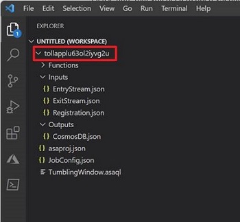 VS Code export ASA project