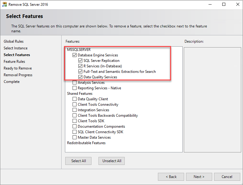 Select Features