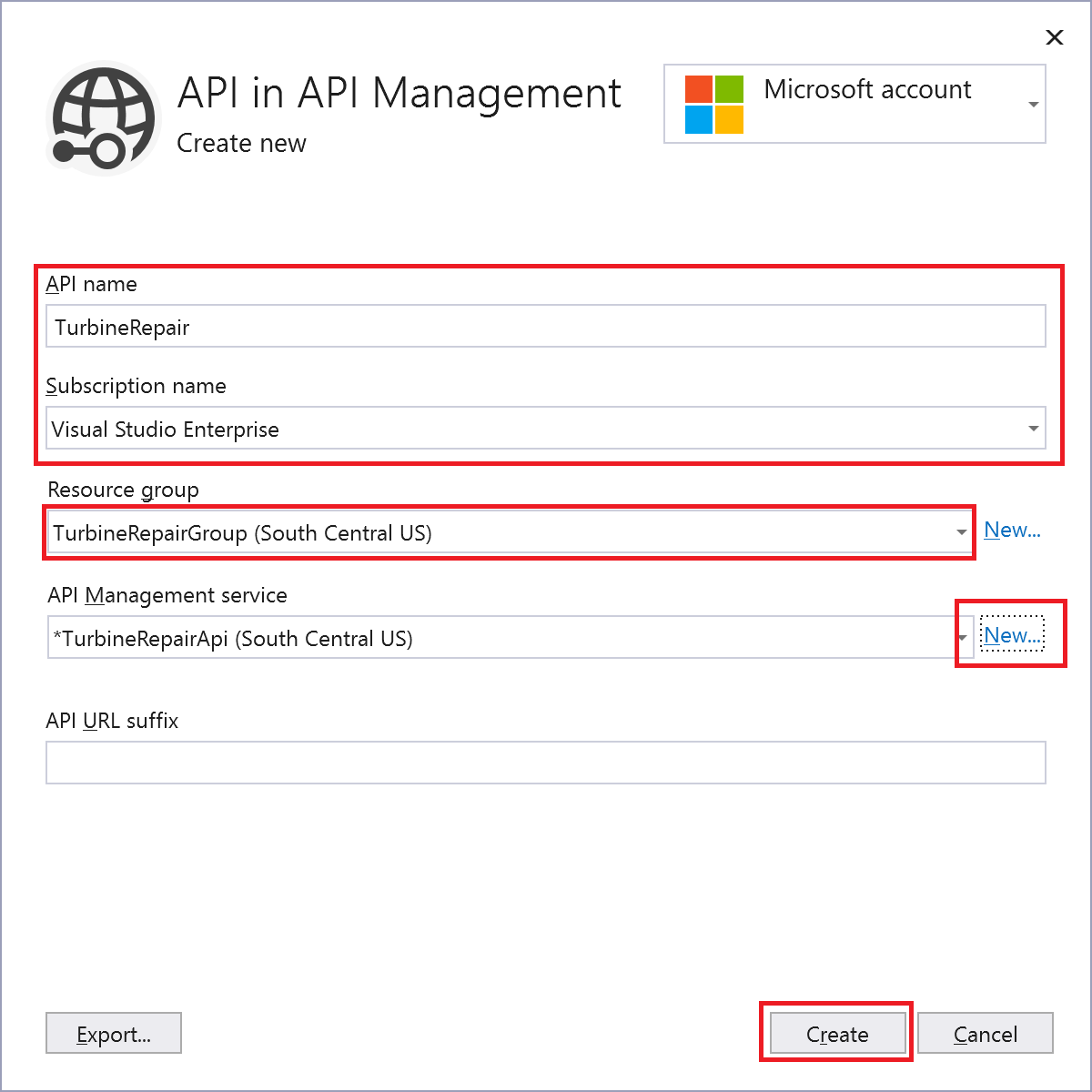 使用 API 创建 API 管理实例