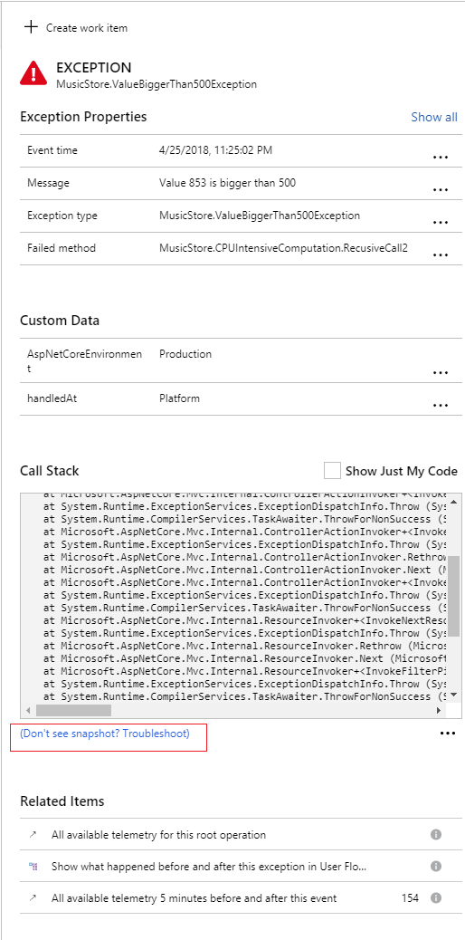 显示如何进入“快照运行状况检查”的屏幕截图。