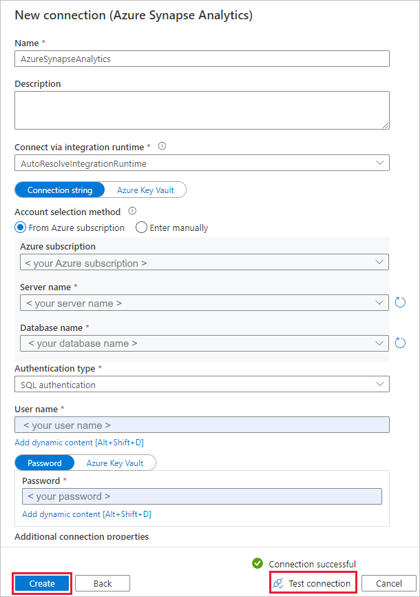 配置 Azure Synapse Analytics