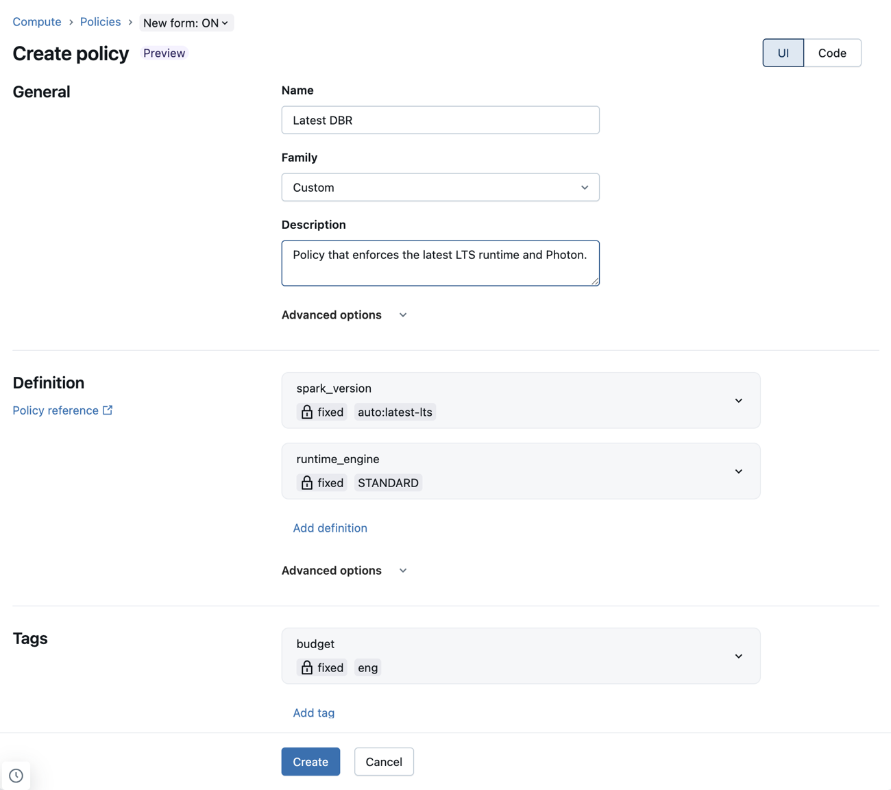 新的计算策略窗体