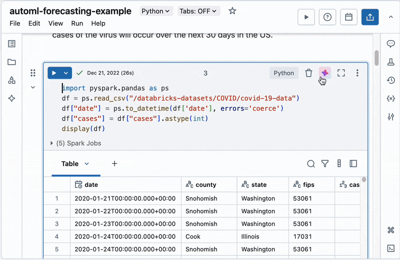 /doc 单元格作提示助手注释代码。