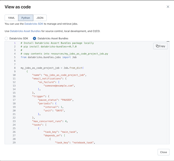 以代码的形式查看，Python