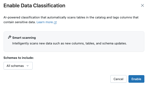 数据分类的设置模式。