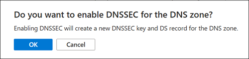 确认 DNSSEC 签名的屏幕截图。