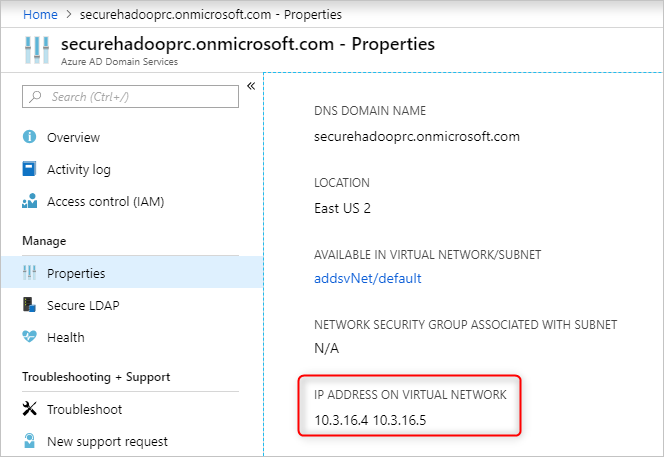 Locate IP addresses for local DNS servers