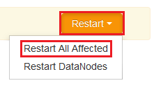 Apache Ambari 重启所有受影响的项。