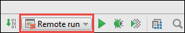 IntelliJ“远程运行”下拉列表。