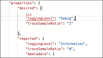 模块故障排除的屏幕截图，其中显示了如何更新 FilterModule 孪生属性。