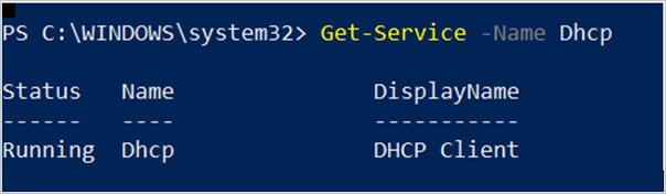 显示如何设置 DHCP 启动类型的屏幕截图。
