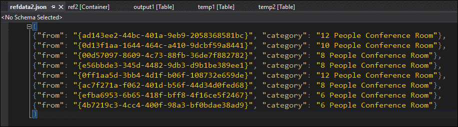 SELECT INTO ref 表流分析查询