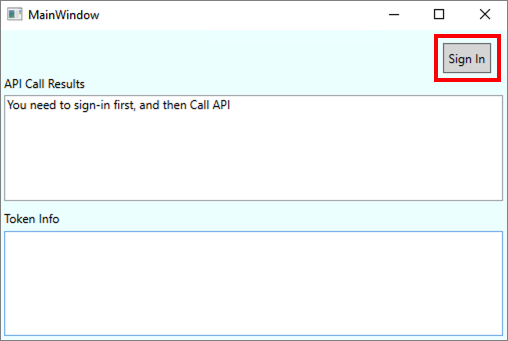 显示如何启动登录流程的屏幕截图。