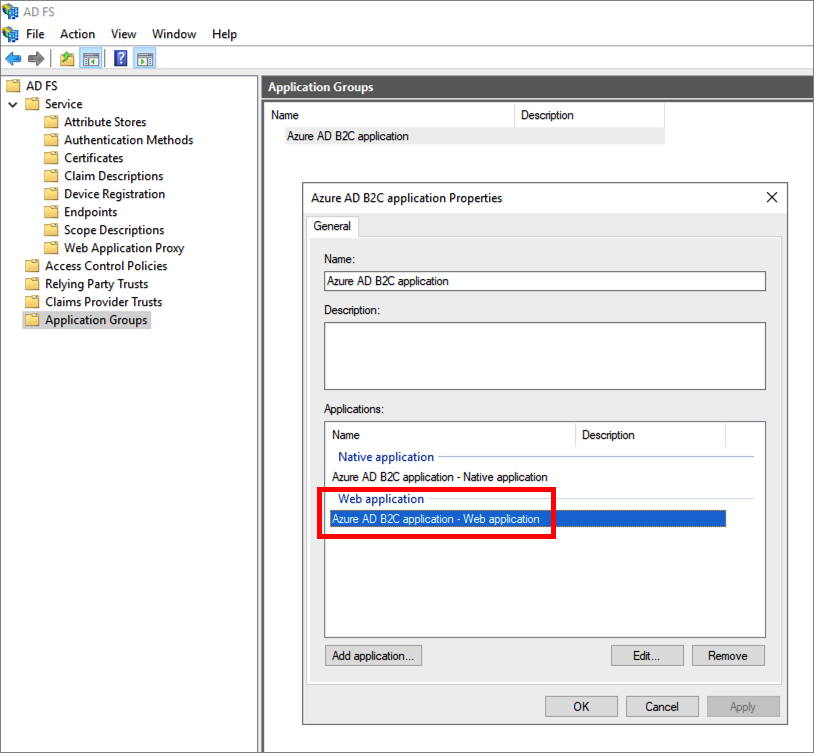 显示如何编辑 Web 应用程序的屏幕截图。