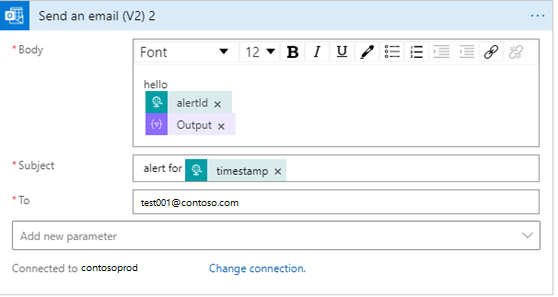 屏幕截图:发送电子邮件