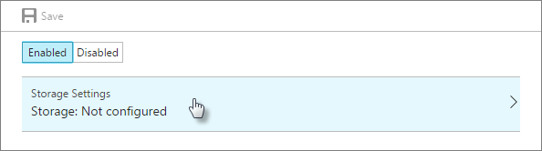 显示“已启用”按钮的屏幕截图。